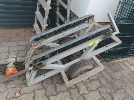 1 Plattentransportwagen Eigenbau Metall